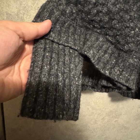 Lands End Canvas Wool Alpaca Sweater Shawl Turtleneck - Picture 6 of 8